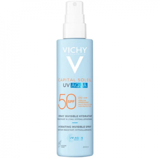 VICHY CAPITAL SOLEI UV AQUA NAPVÉDŐ SPRAY SPF 50+ - 200ML VICHY CAPITAL SOLEI UV AQUA NAPVÉDŐ SPRAY SPF 50+ - 200ML